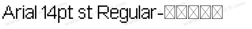 Arial 14pt st Regular字体转换